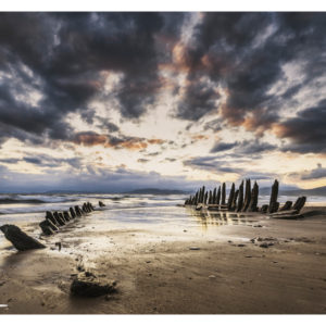 Shipwreck at Rossbeigh beach